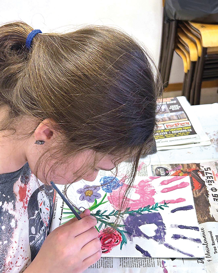 Mother’s Day paintings for kids.<br />